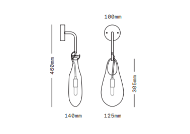 Hold 12 Sconce BB – White