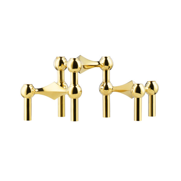 CANDLE HOLDERS 3-PACK - Brass