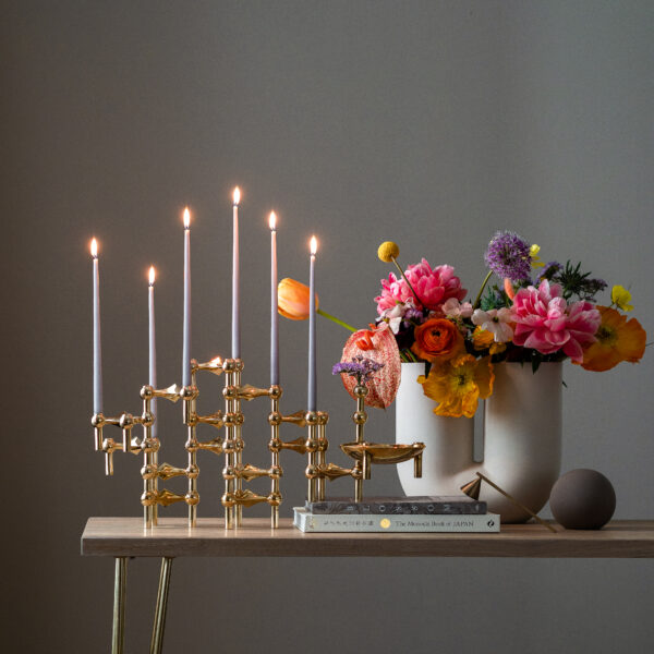 CANDLE HOLDERS 3-PACK - Brass