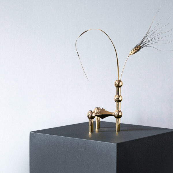 CANDLE VASE - Brass