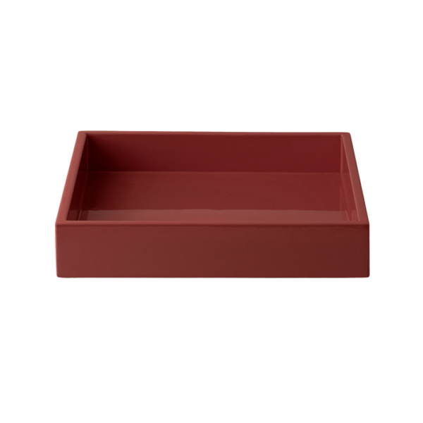 LUX LACQUER TRAY S - Rusty Red