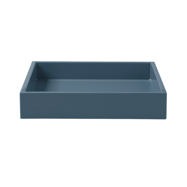 LUX LACQUER TRAY S - Blue Indigo