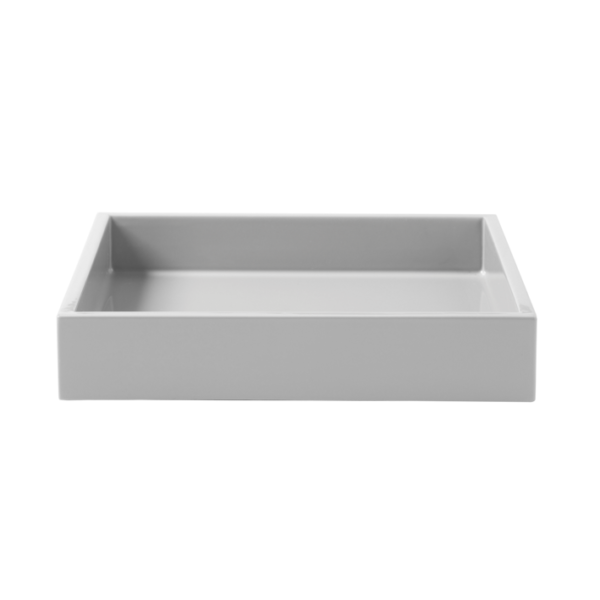 LUX LACQUER TRAY S - Cool Gray