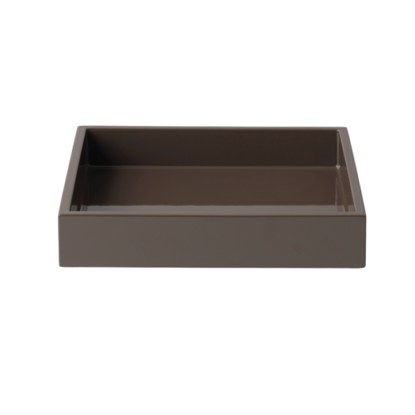 LUX LACQUER TRAY S - Dark Chocolate