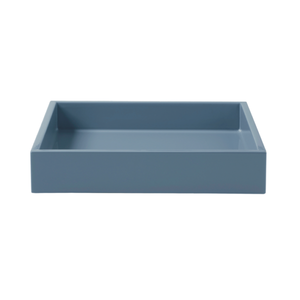 LUX LACQUER TRAY S - Dusty Blue
