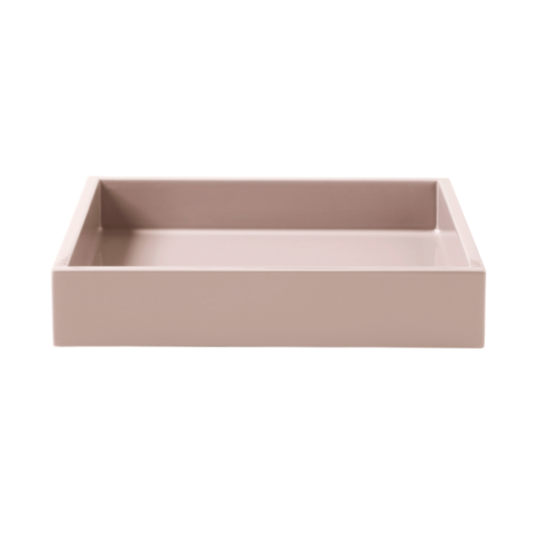 LUX LACQUER TRAY S - Powder Rose