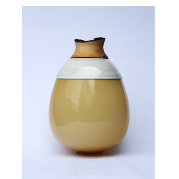 LILITH Stacking Vessel- Caramel White