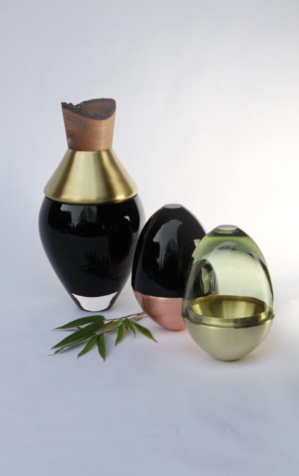 INDIA Stacking Vessel S - Black Brass