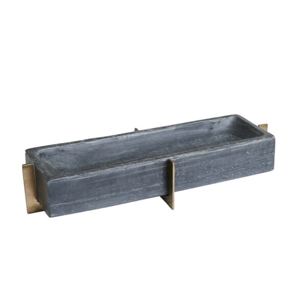 Ridge Rect Bowl-Smoke Slate/Br