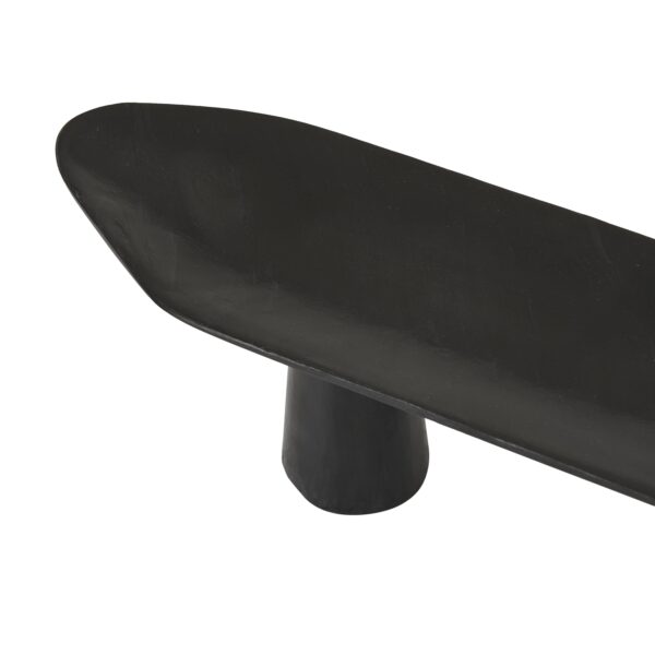 Ridge Marble Footed Platter-Bk