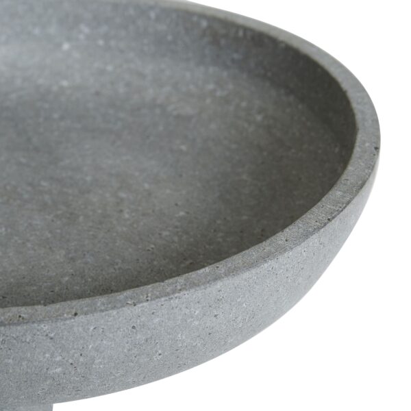 Ridge Pillar Bowl- Grey Lava