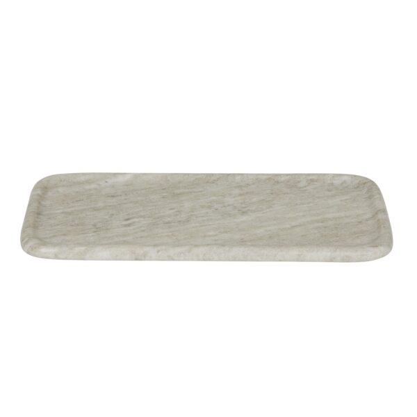 Ridge Rect Sma Marb Plt- Beige