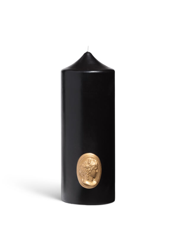 BLACK PILLAR CANDLE