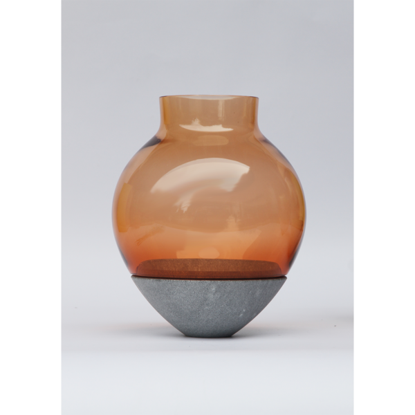 Antique Candle Holder Peach